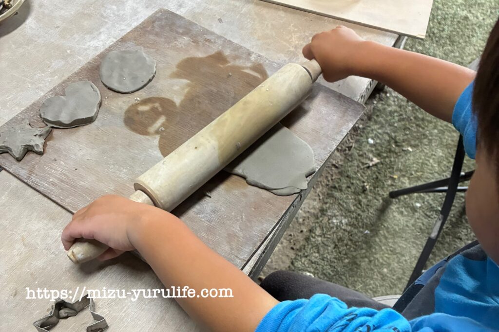 陶芸体験　粘土遊び